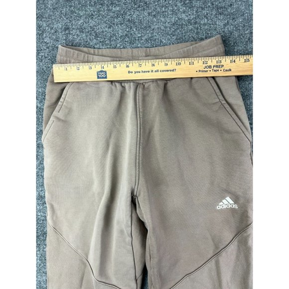 Adidas Jogger Sweatpants Women's Medium Tan Colorblock Pull On Pockets Workout - Picture 3 of 7